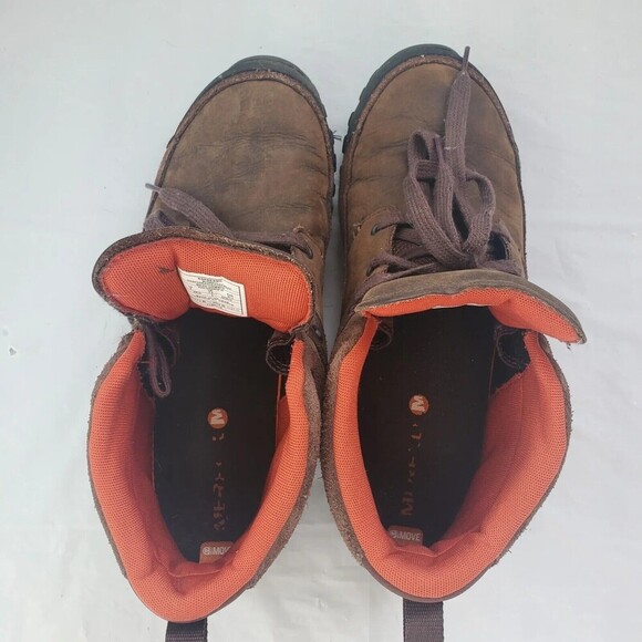 Merrell Mens Waterproof Boots Telluride Mid J23513  Brown Sz 8 UK 7.5 EU 41.5 - Picture 11 of 15